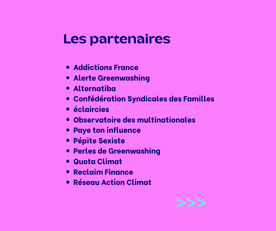 Les 12 partenaires.