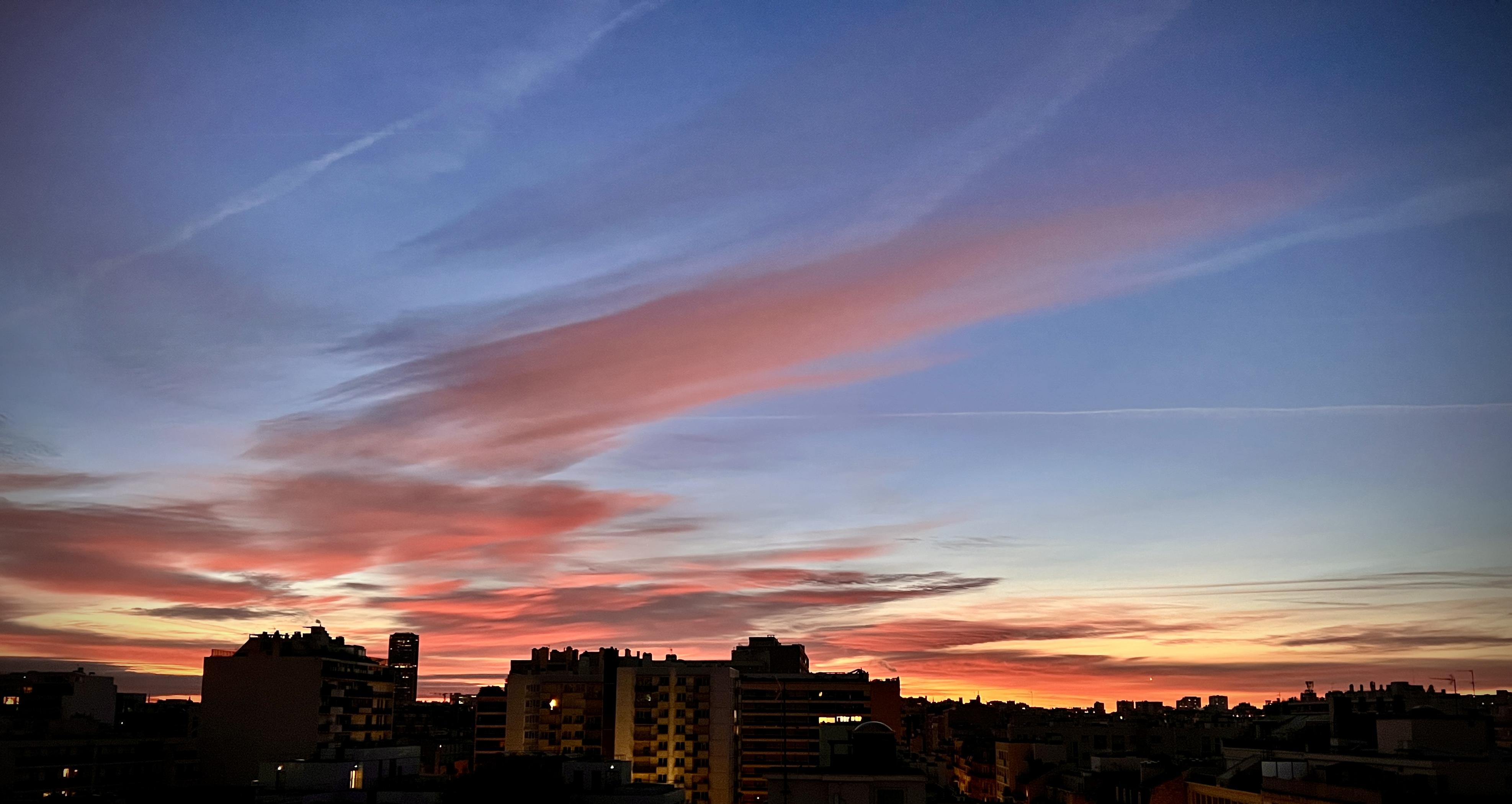 Lever de soleil sur  Paris