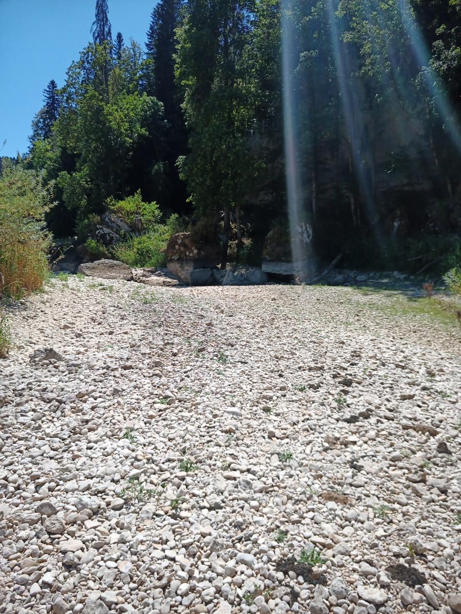 le Doubs à sec