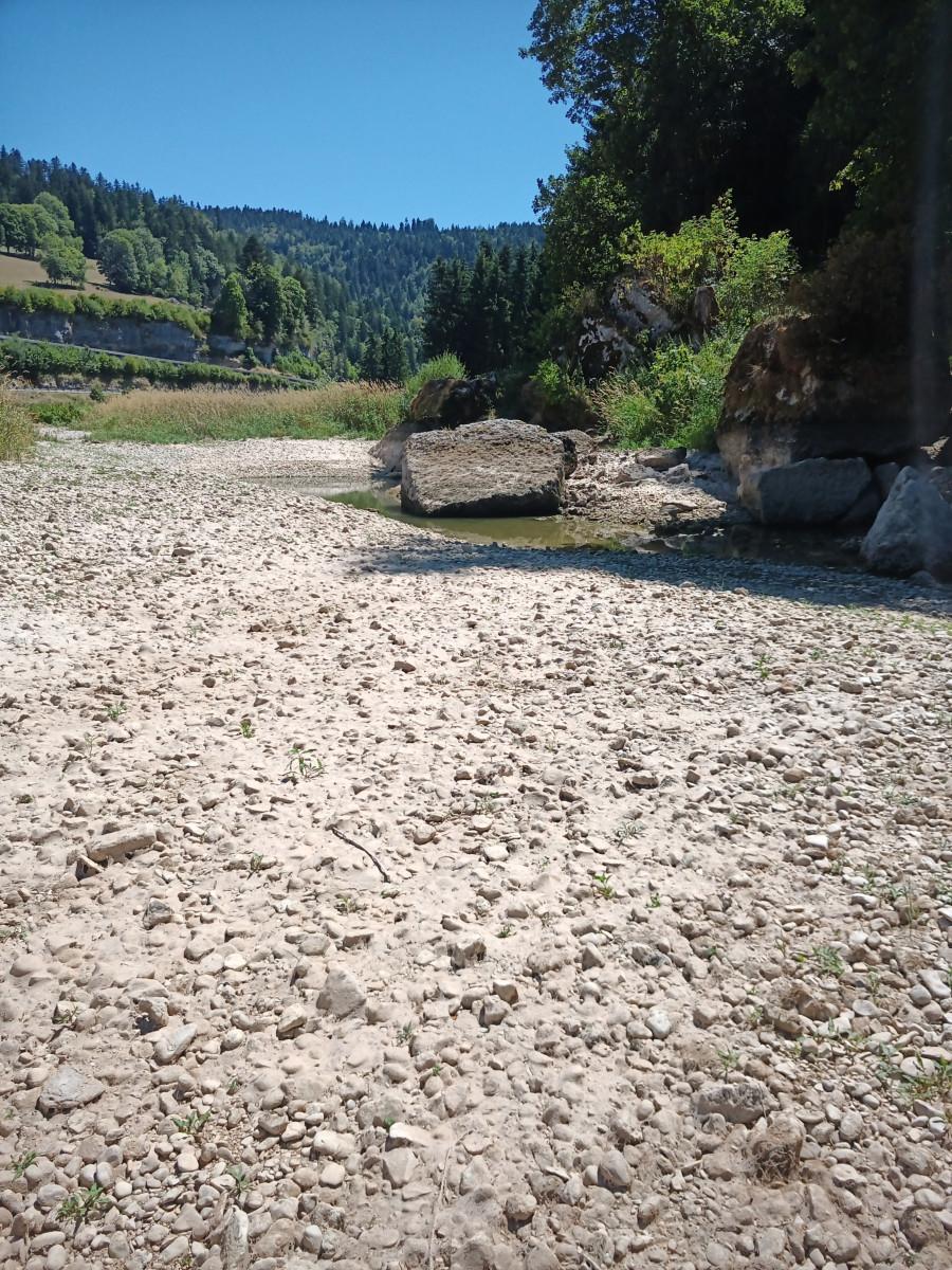 le Doubs à sec